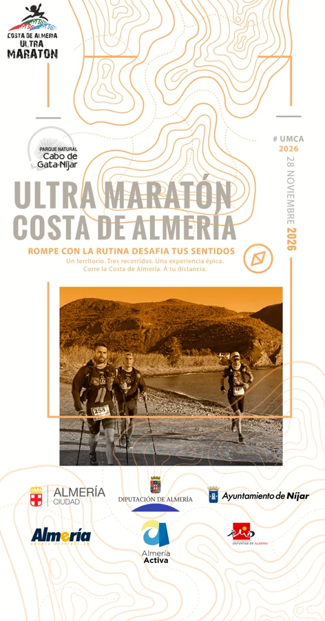 Cartel Ultra Maratón Costa de Almería 2026